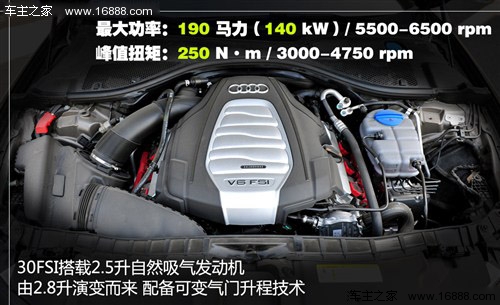 奥迪 一汽奥迪 奥迪a6l 2012款 30 fsi 豪华型