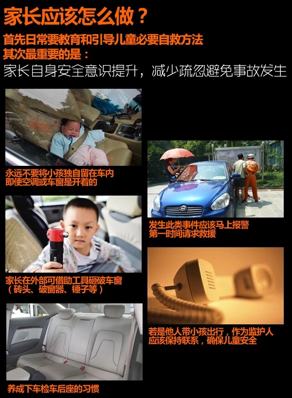 孩子被困车内该怎么办?