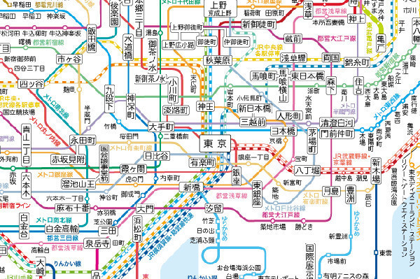 日本地铁线路图