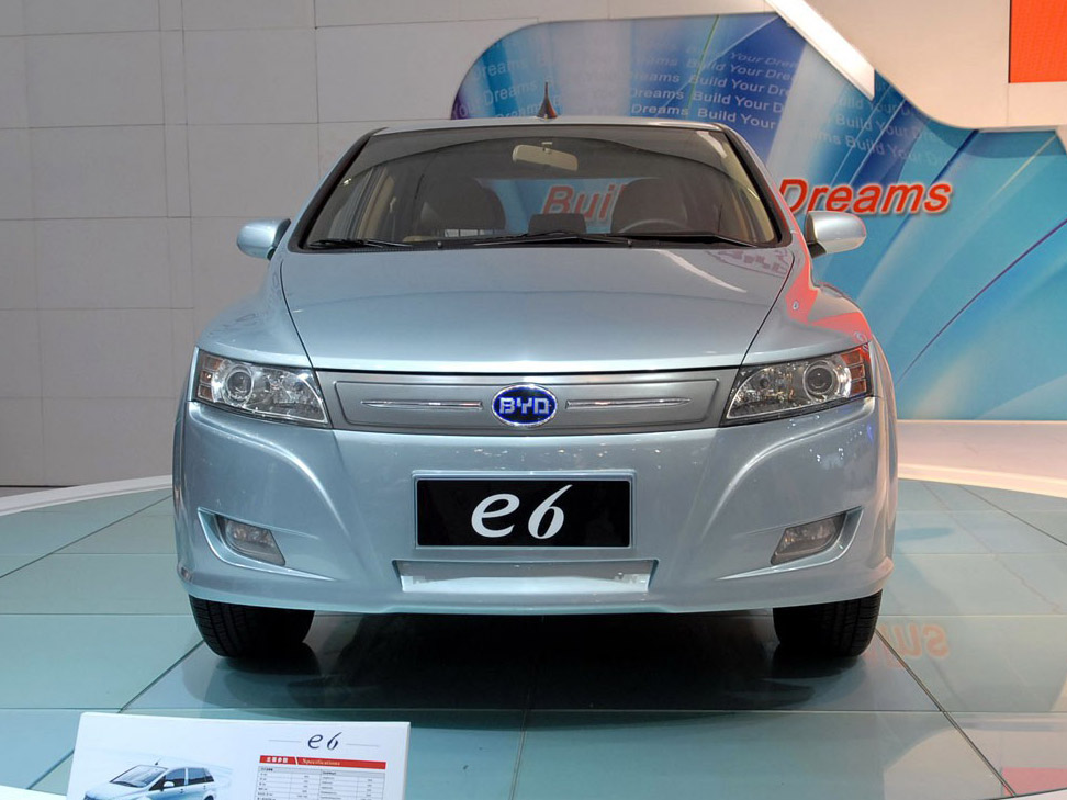 银色比亚迪e6车身正面|比亚迪e6外观图片 – 车主之家