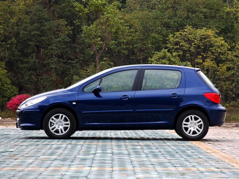 蓝色标致307车身侧面|标致307外观图片 – 车主之家