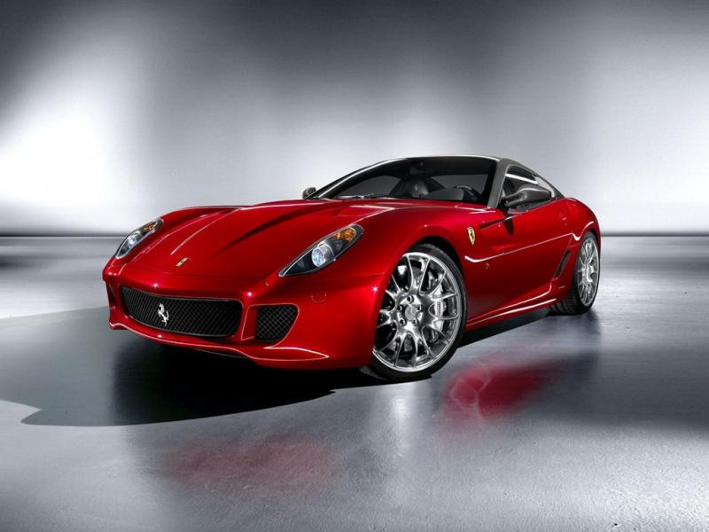 法拉利599红色2010款 Fiorano HGTE左前45度