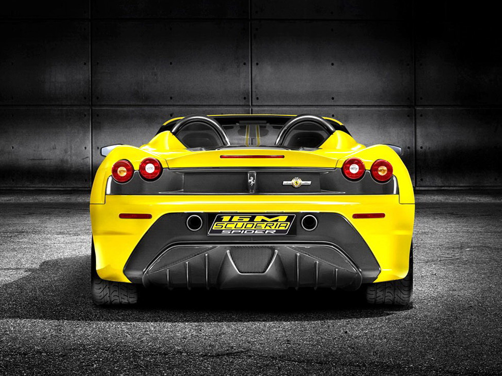 黄色09款 scuderia spider 16m尾翼