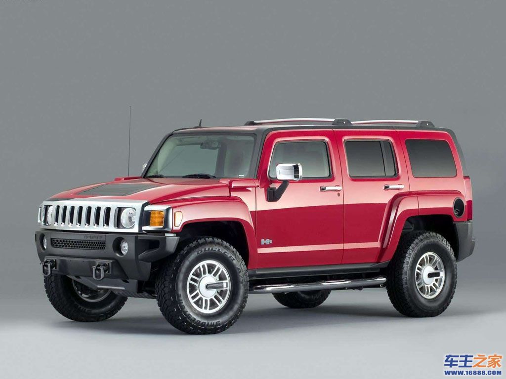 红色 悍马h3