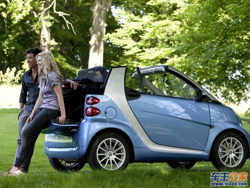 smart fortwo蓝色 smart fortwo