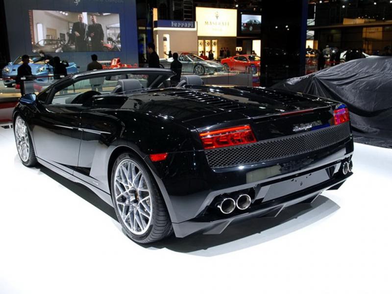 Gallardo黑色Gallardo 09款 LP560-4 Spyder车后左侧