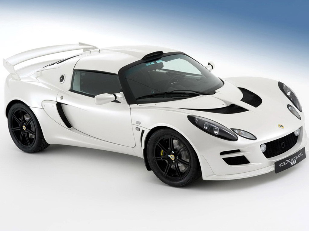 白色莲花exige右前45度