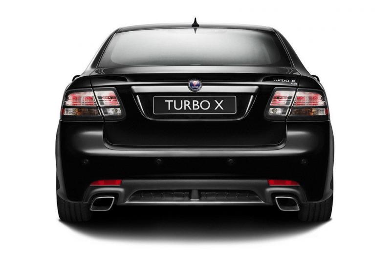 Saab 9-3黑色Saab 9-3正后方
