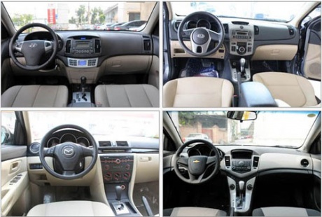 新悦动/科鲁兹/马3/福瑞迪 全面分析对比