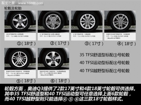 奥迪 奥迪(进口) 奥迪q3 2012款 40 tfsi越野型