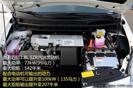 丰田 一汽丰田 普锐斯 2012款 1.8l 豪华先进版