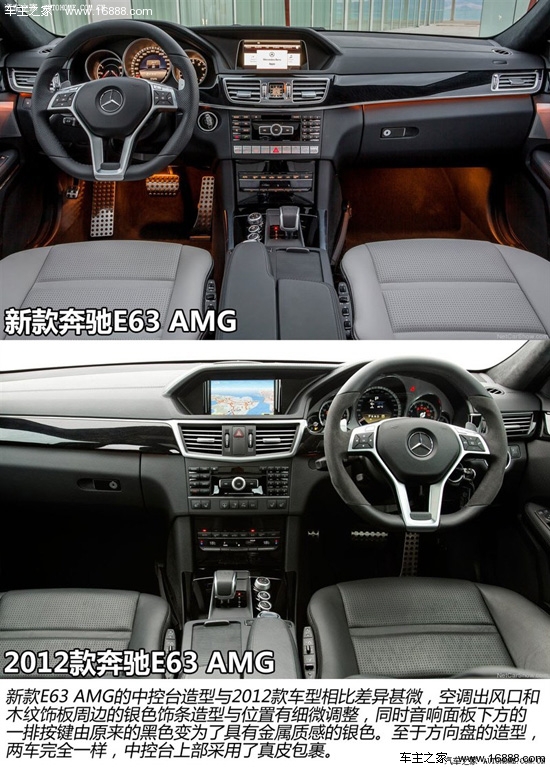 新增车型/装配四驱系统 新奔驰e63 amg官图解析