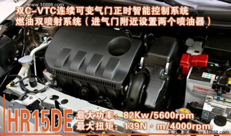 2011款 日产阳光 1.5XV CVT尊贵版 重点图解