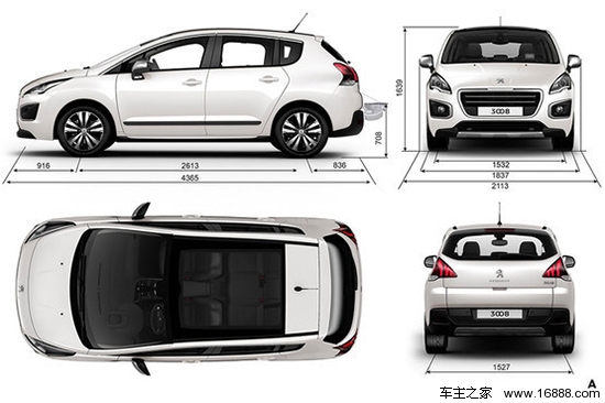 变化屈指可数 2014款标致3008官图解析