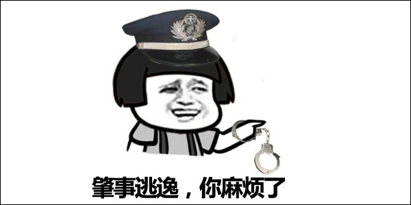 交警罚款表情包图片