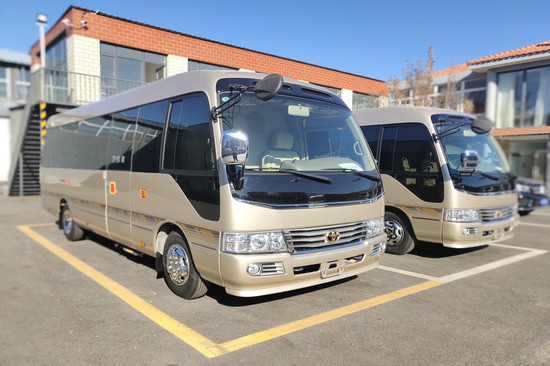 丰田考斯特斯柯达中巴客车豪华版接待车价格