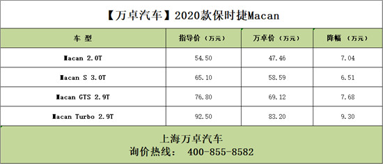 万卓保时捷macan现车47万起限时促销