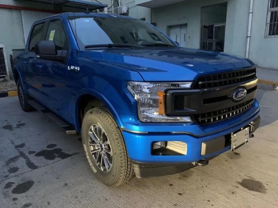 2019款福特f150xlt蓝色改装升级为猛禽