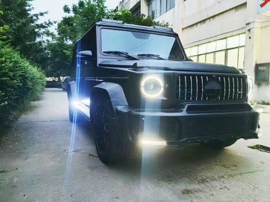 奔驰g350g500g550g63改装升级进口巴博斯外观碳纤维包围套件