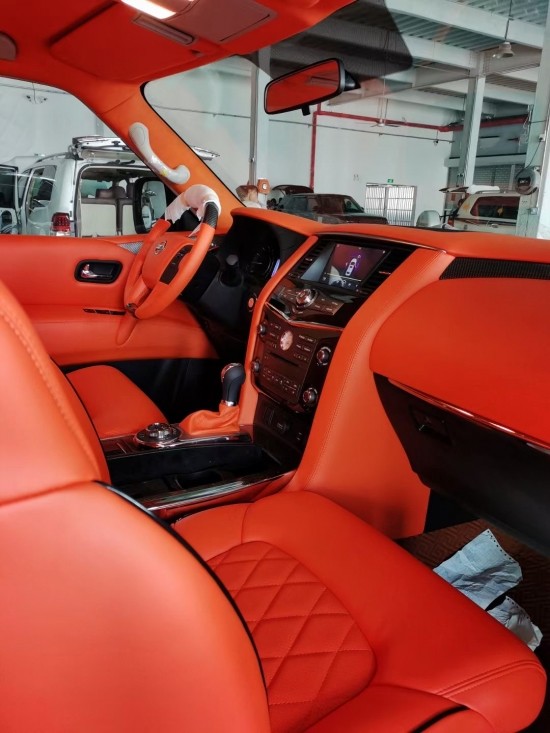 天津港进口尼桑途乐内饰改装升级 内饰定制翻新改色 老款升级新款