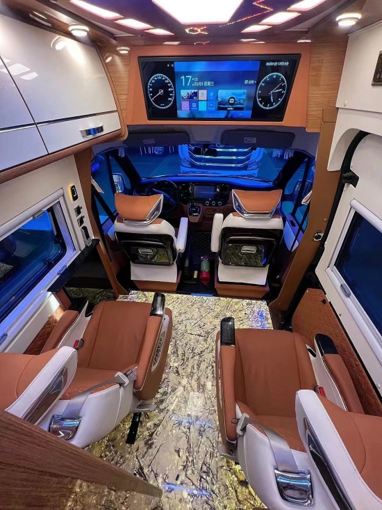 【图】天津房车 商务车 床车定制改装厂 福特全顺内饰改装航空座椅